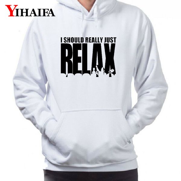 

mens fashion hoodies 3d letters relax printed sweatshirts graphic streetwear pullover tracksuit casual white, Black