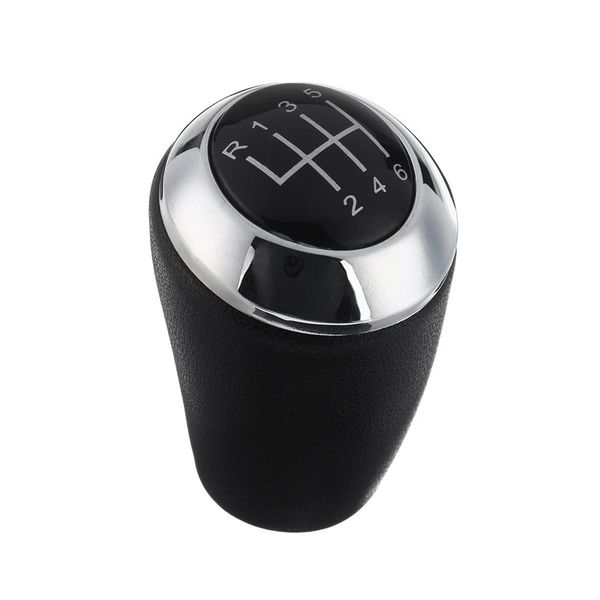 

chromed leather 5 6 speed mt gear shift knob shifter lever for 356 series cx-7 mx-5 gear shifter lever stick headball arm
