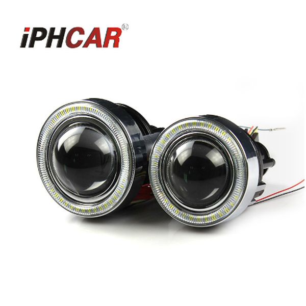 

3.0inch hid halogen bi xenon fog projector lens angel eyes universal fog lens driving lamp fit d2h h11 car styling modify