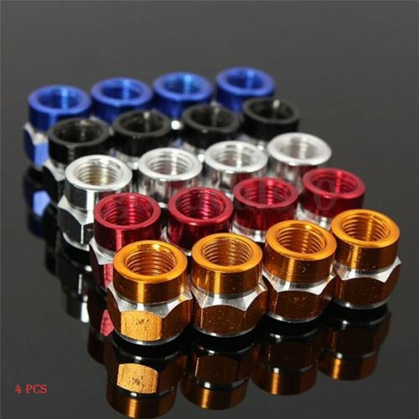

4pcs мини шины колесные диски стволовые air valve caps шин крышки тележки автомобиля велосипеда универсальный авто запасные части колеса што