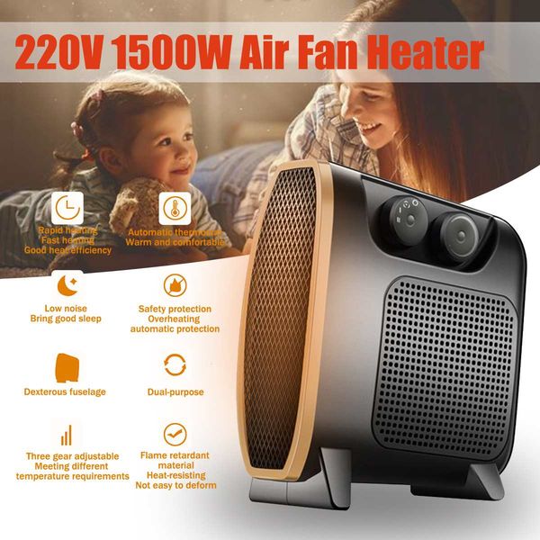 

220v 1500w portable office heater mini electric heater electric household convenient air heater silent