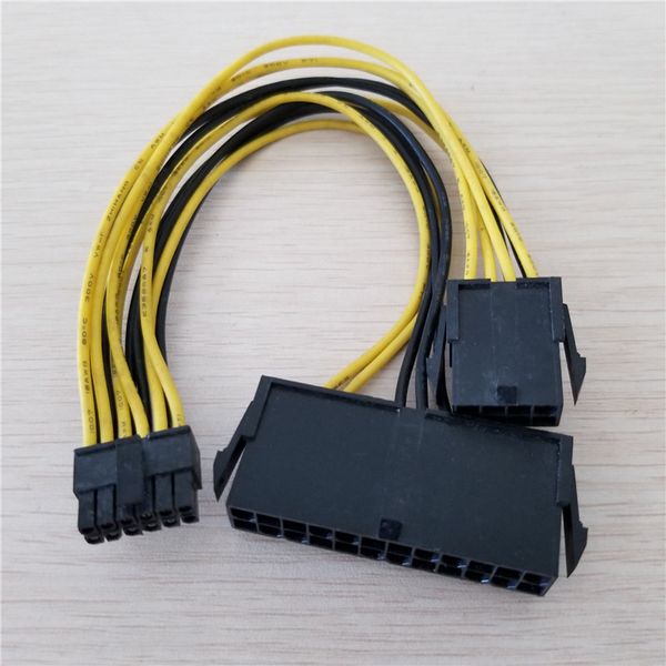 

Motherboard Workstation 24Pin + 8Pin to 12Pin Transfer Adapter Power Cable 18AWG for DELL C6100