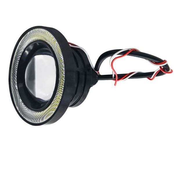 

extremely bright led car lens 30w fog lamp 2.5 inch 64mm cob angel eye bulls eye fog lamp modified fisheye daytime running light