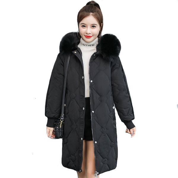 

winter jacket 2019 female solid truffle black beige parka tights