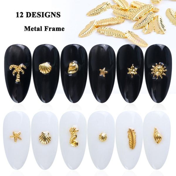 

nail art decorations suit 3d metal decoration / rhinestone, Silver;gold