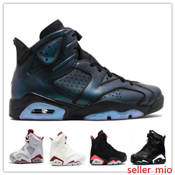 

6 black infrared alternate all star maroon black cat low chrome basketball shoes vi 6s men sports shoes low cut athletic women sneaker