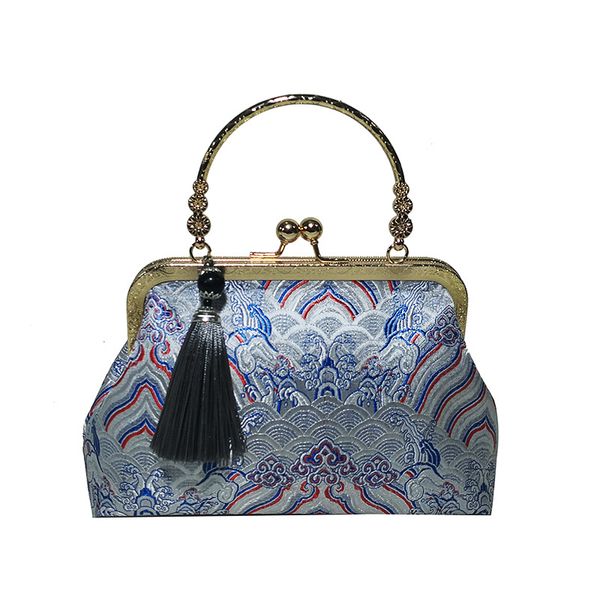 

bag bridal bag 2020 handbag retro chinese-style clutch red over-the-shoulder