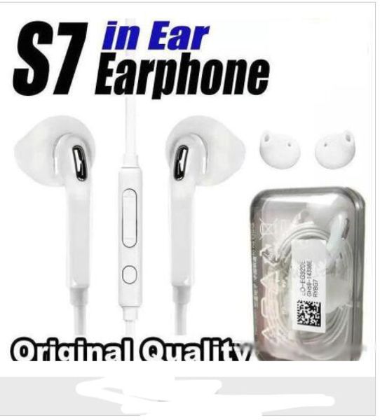 

Earphone for 7 6 edge galaxy headphone in ear head et with mic volume control for iphone 5 6 withretail