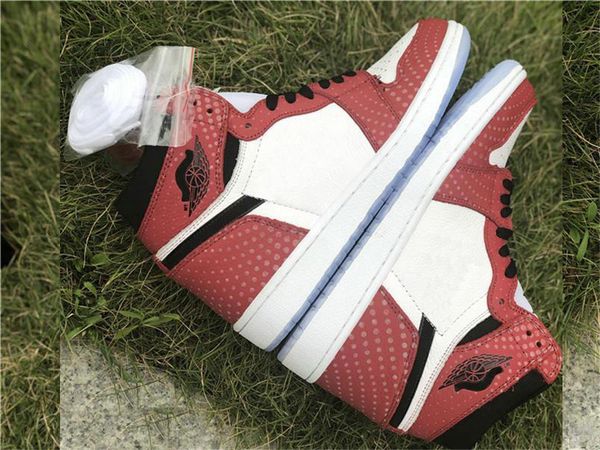 

2019 new release 1 high spider man origin story 1s chicago gym red crytal retro p blue men basketball shoes sports sneakers