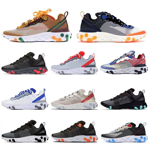 

undercover x upcoming react element 87 orange peel mens running shoes women react 55 royal red trainers metallic golden sail mens sneakers