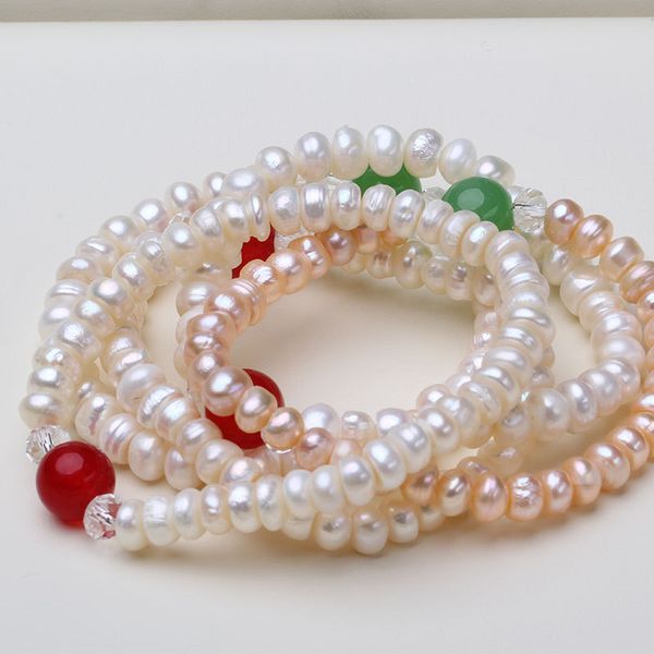 

gb nature freshwater pearl braceket in night market full pearl bangles fashion jewelry accessories factory whoelsale, Black