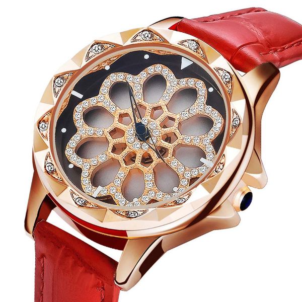 

sanda women casual watch quartz watches waterproof leather strap p233, Slivery;brown