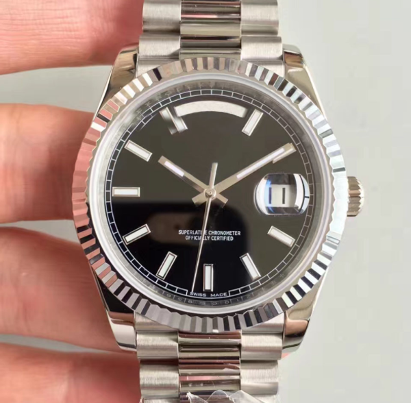 

7 tyle wi cal 3255 automatic movement factory watche men black dial full teel day time date 228239 day date pre ident men wri twatch
