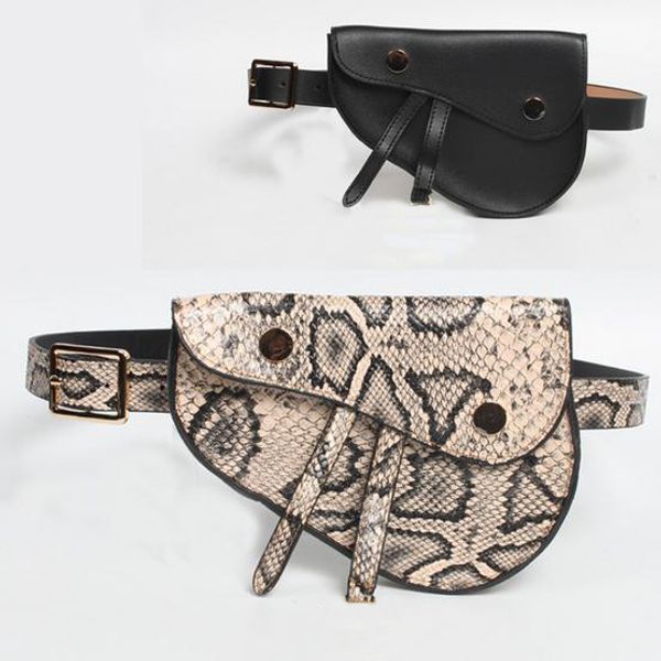 

latest est women's belt belt bag designer snakeskin thin belt d-shaped saddle bag fashion mini phone bag coin purse ing