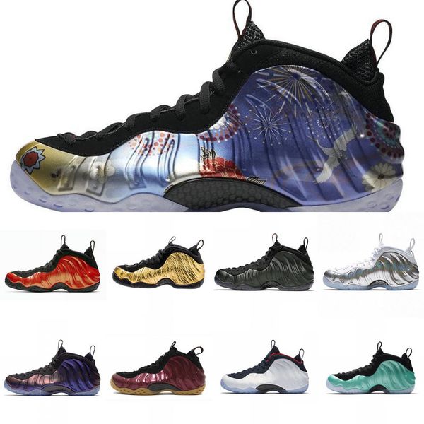 

BMWT Hardaway Men Basketball Shoes Foam One Abalone Habanero Red Floral Penny Black Metallic Gold Alternate Fleece Sports Sneakers 8-13