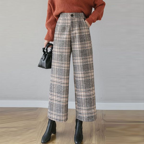 

harajuku plaid pants for women trousers 2019 streetwear woman harem pants autumn ladies causal plus size 2xl#j30, Black;white