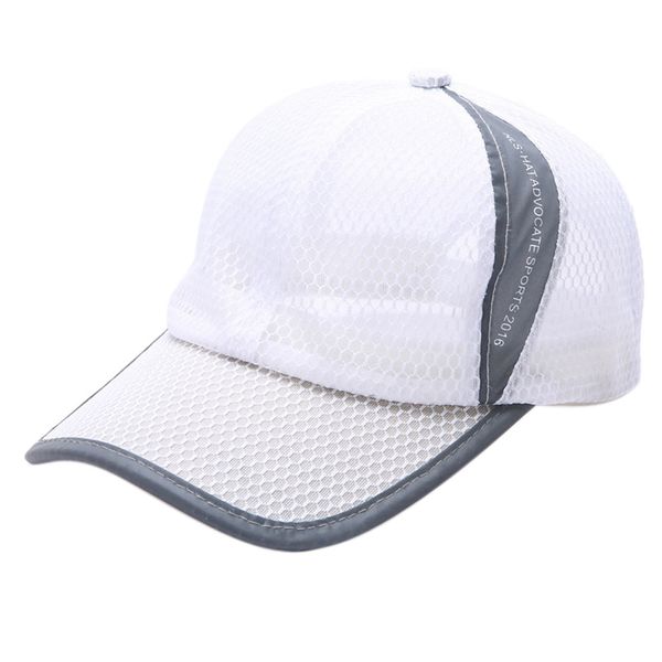 

summer breathable mesh baseball cap men women sport hats, Blue;gray