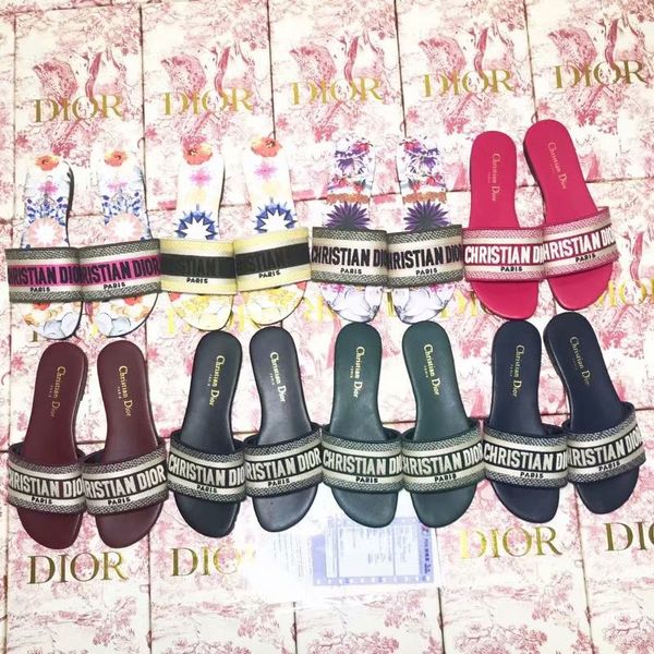 

De igner flip flop women cau al lipper print flower women de igner lide flip flop outdoor beach flip flop with box