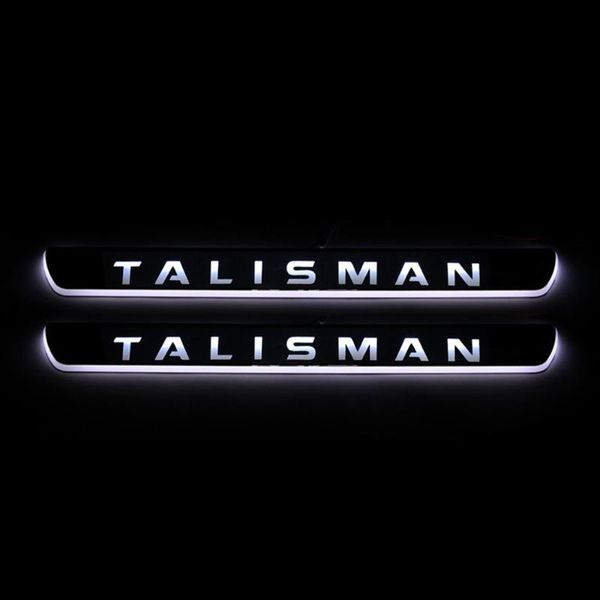 

for talisman 2020 - 2020 acrylic moving led welcome pedal car scuff plate pedal door sill pathway light