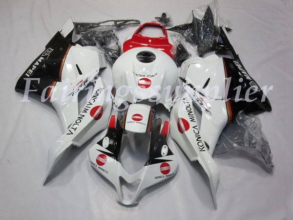 

новая (литье под давлением) abs обтекателя комплекты fit для honda cbr600rr f5 2009 2010 2011 2012 600rr 09-12 обтекатели набор черный и бел