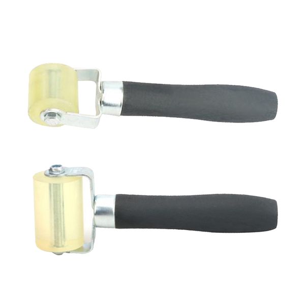

2 pieces car audio sound deadening application rolling wheel seam roller tools