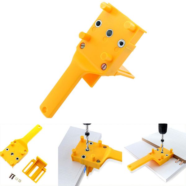 

38# handheld woodworking doweling jig drill guide wood dowel drilling hole saw accessories multifunction tools 2019