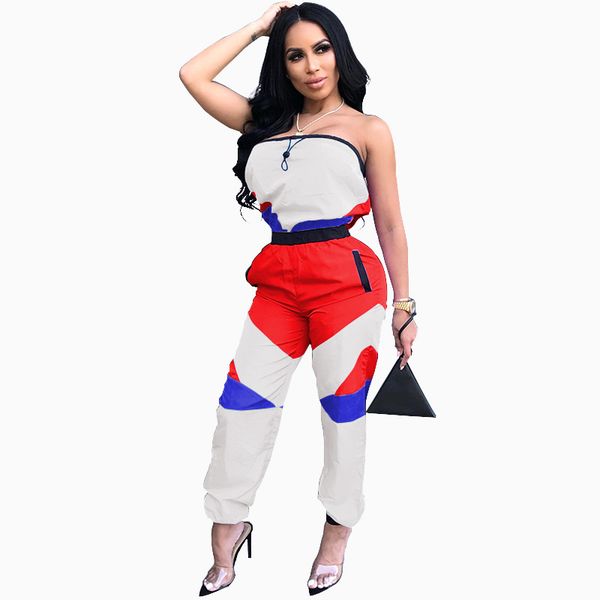 

coloured women slimming suits outdoor patchwork streetwear sporting tracksuit outfit plus size, White