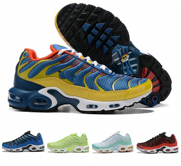 

2019 tn plus se gs mens wmns summer running shoes sports teal twist barely volt black sky blue tns chaussures womens walking trainers