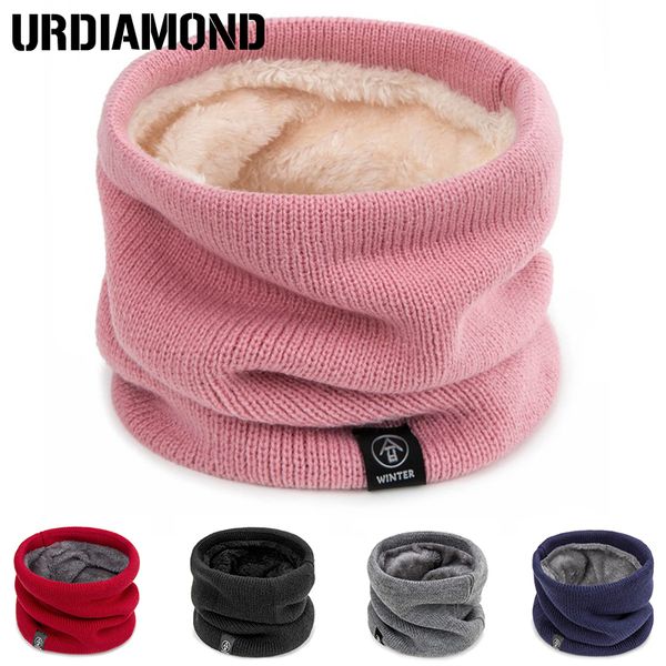 

winter women ring scarves warm knitted thick elastic knit mufflers neck warmer boys girl plush scarf collar dropshipping, Blue;gray