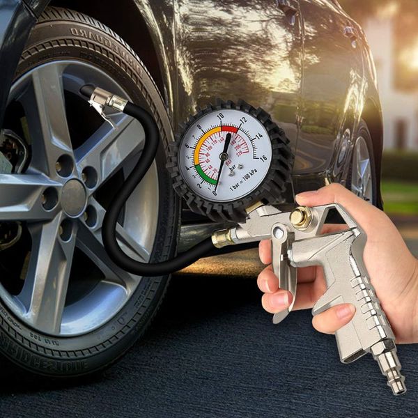 

multifunctional tyre pressure gauge digital tire pressure gauge tire repair tools for car motor vehicle 0-220 psi