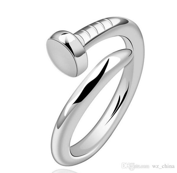 

30% 925 sterling silver spike wedding rings opening adjustable nail ring for girls women charms rings gold/silver/rose gold/black color, Slivery;golden