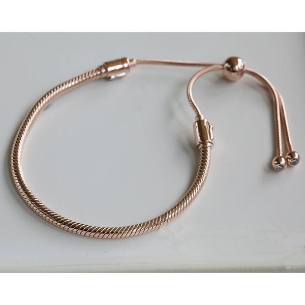 

ювелирные изделия 925 шарм коллекции игристый слайдер шарм розовое золото браслет для женщин браслеты ювелирные изделия, Golden;silver