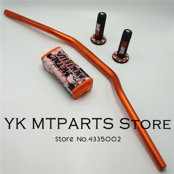 

handlebar 1-1/8" 28mm with fat bar pads for dirt bike motorcross mx aluminum racing handlebar 810mm