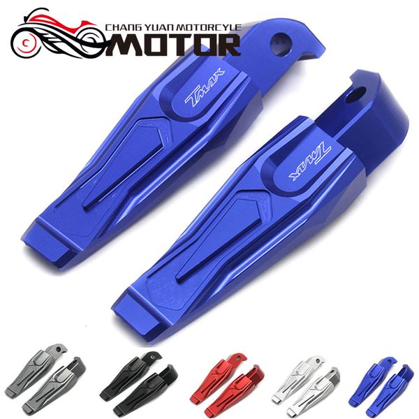 

motocicleta cnc trasero de aluminio de pasajeros pie peg reposapiÃ©s para tmax 500 t-max530 xp500 xp530 6 color