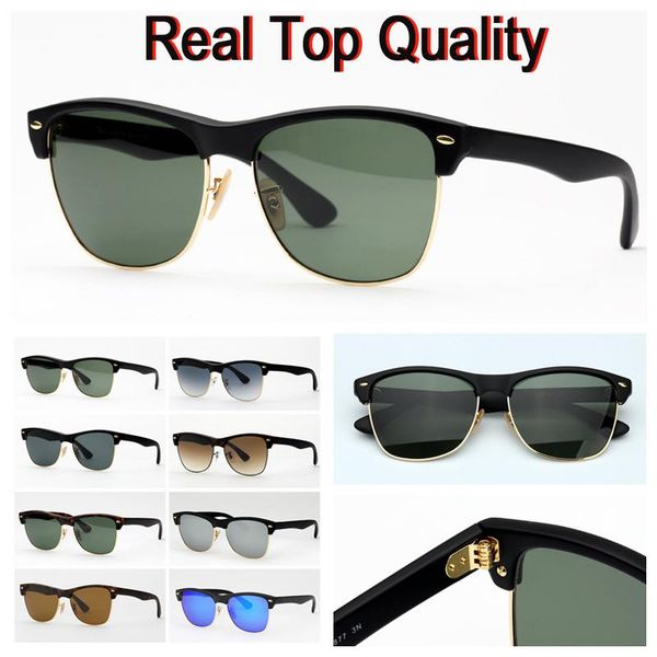 

designer sunglasses brand sunglasses women men oversized style real sun glasses with leather case, cloth, and retail package, White;black