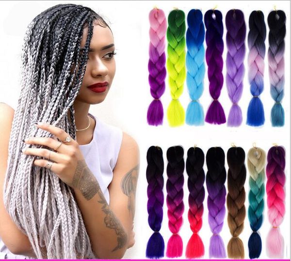 

100% human hair is hand-made has good elasticity,african african pigtail woman with gradated color chemical fiber braid hair e, Black