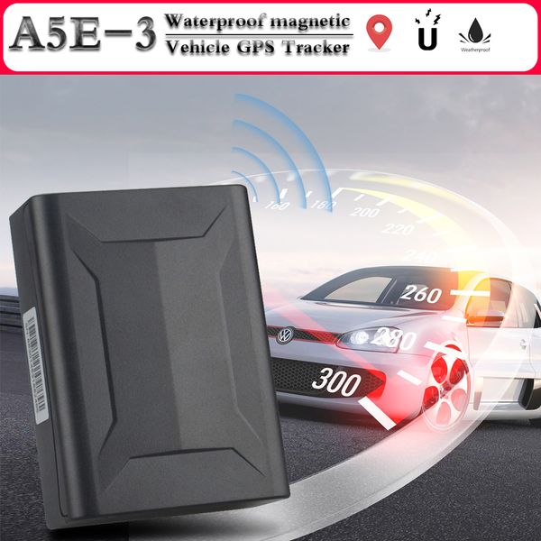 

waterproof vehicle tracker a5e-3 car gps tracker 12-24v gps locator strong magnet 10000mah long battery standby 120days app