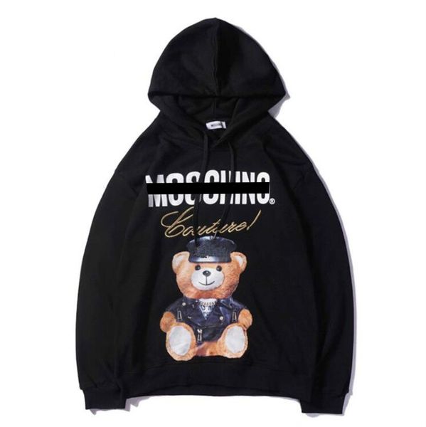 

mens designer hoodie sweater women and men sweatshirts stylish fashion tide long sleeve cotton blend brand pullover casual streetwear, Black