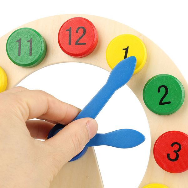 

baby wooden montessori digital clock alarm calendar cognition wood learning early childhood intelligence toy calendar clock