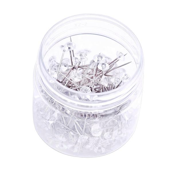 

150pcs rhinestone diamond head sewing fixing needles pins jewelry making, Black