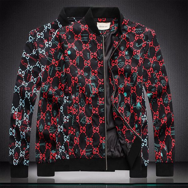 

fashion newes brand man jacket fashion male metal nylon windbreaker jacket shirt long sleeve coat m-3xl, Black
