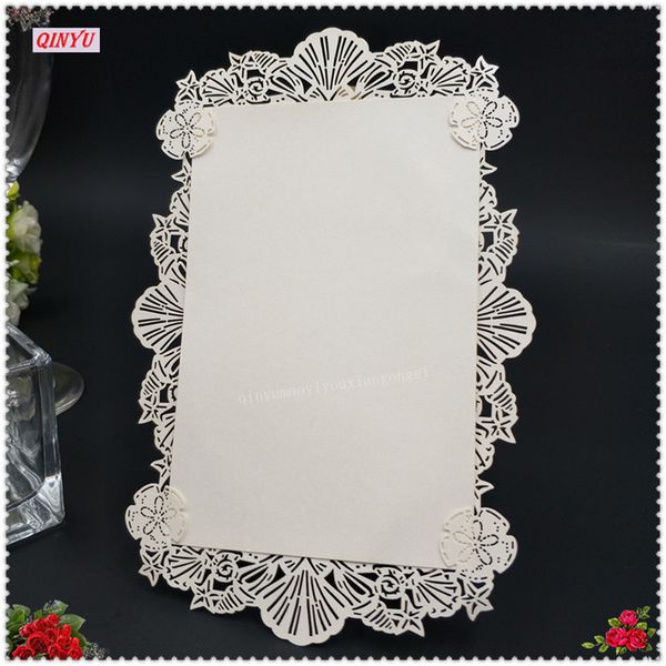 

100pcs hollow lacework laser cut place name card wedding business party dinner invitation card 5zsh881-100