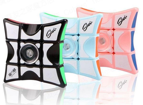 

оптовая spinner cube 5.5 * 5.5 cm spinner magic cube edc антистрессовый вращающийся spinner decompression новизна игрушка для детей