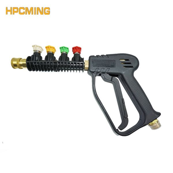 

2019 high-pressure water gun nozzle with quick connection convenient placing nozzle