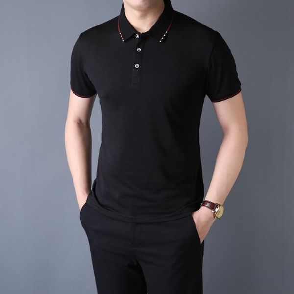 

2020 летняя мода досуг мужская футболка семь видов высококачественного чистого хлопка и удобной мягкой рубашки цвета  - xxxl бесплатная дос, White;black