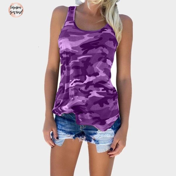 

женщины camo tee танки 2019 army green повседневный tank tops рукавов для тенниска девушки оптовая камуфляж, White