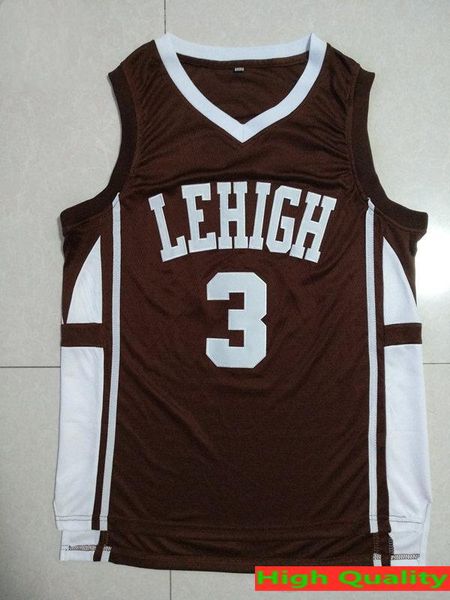

men basketball jerseys cj mccollum lehigh mountain hawks college jersey brown stitched shirts size s, Black