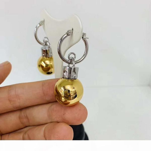 

fashion women jewelry yellow gold plated bulb earrings for girls women nice gift for valentine's day, Golden;silver
