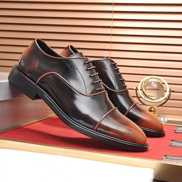 

new leather luxury designer cowhide patent leather mens formal shoes mens flat shoes mens casualshoes moccasin driving shoe q-t, Black