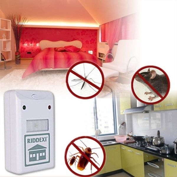 

electronic ultrasonic pest reject pest repelling aid pest control spiders rats mice animal repeller mouse trap k94